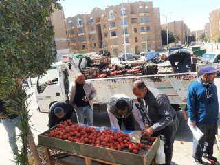 جهاز مدينة الشروق يشن حملة اشغالات وتشميع ١٢ محل .. صور